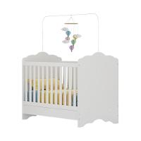 Berço Americano 3 Em 1 Para Colchão 70x130cm Quindim Multimóveis Bb0536pa Branco