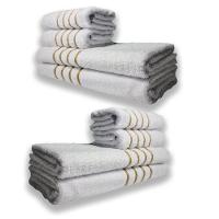 2 Jogos De 4 Toalhas 4 Banho 4 Rosto Montreal 100% Algodão Branco - 2