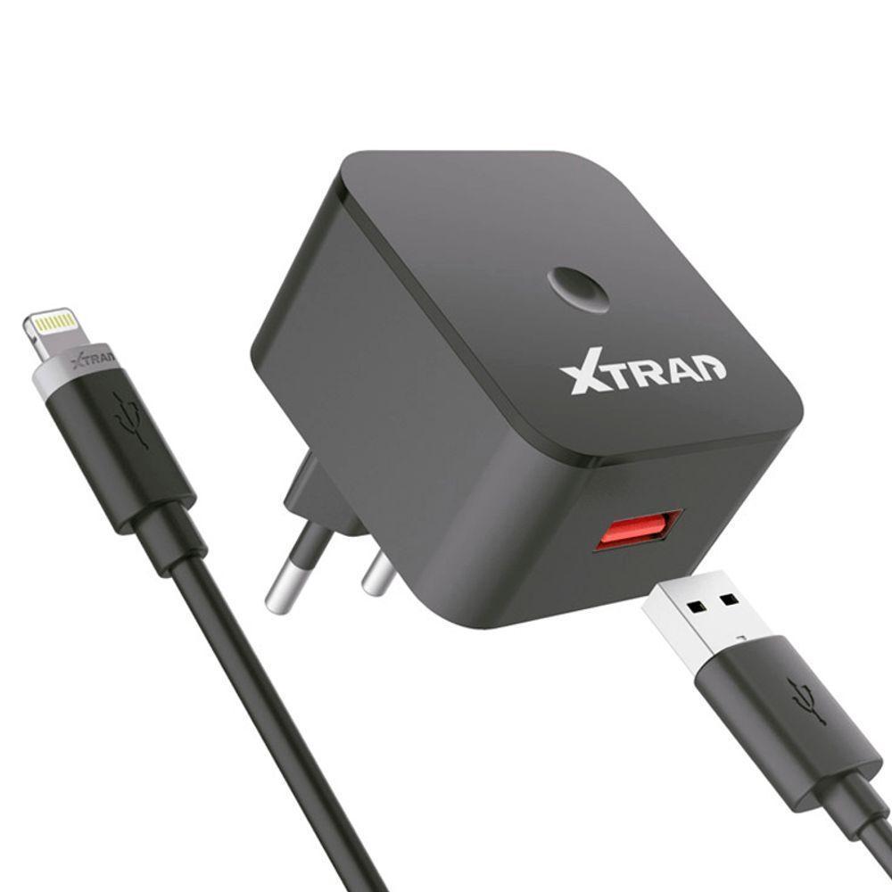 Cabo Com Fonte Carregador Turbo Xtrad Para Iphone - 3