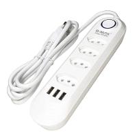 Extensao 4 Tomadas + 3 Usb B-max Filtro De Linha - 3