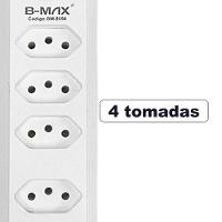 Extensao 4 Tomadas + 3 Usb B-max Filtro De Linha - 9