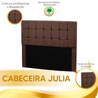 Cabeceira Julia King Size 195cm Em Suede Café Shop Das Cabec Café - 2