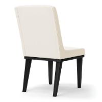 Cadeira Sala De Jantar Base Madeira Preto Kit 2 Sofia Veludo D03 - D'rossi Cor Bege - 3