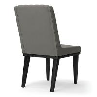 Cadeira Sala De Jantar Base Madeira Preto Kit 4 Sofia Suede Grafite D03 - D'rossi - 2