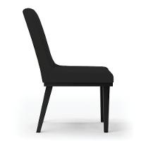 Cadeira Sala De Jantar Base Madeira Preto Kit 4 Sofia Veludo D03 - D'rossi Cor Preto - 1