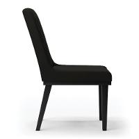 Cadeira Sala De Jantar Base Madeira Preto Kit 4 Sofia Suede Preto D03 - D'rossi