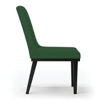 Cadeira Sala De Jantar Base Madeira Preto Kit 4 Sofia Veludo Verde D03 - D'rossi