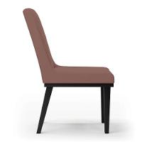 Cadeira Sala De Jantar Base Madeira Preto Kit 8 Sofia Veludo D03 - D'rossi Cor Rose - 1