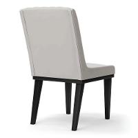 Cadeira Sala De Jantar Base Madeira Preto Kit 8 Sofia Veludo D03 - D'rossi Cor Cinza - 2