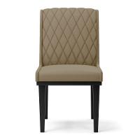 Cadeira Sala De Jantar Base Madeira Preto Sofia Suede D03 - D'rossi Cor Marrom Rato - 3