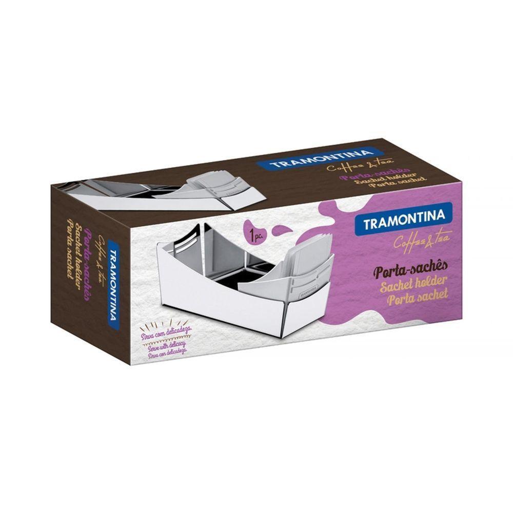 Porta Sachês Tramontina Em Aço Inox Com Suporte Para Colheres Em Plástico Tramontina - 3