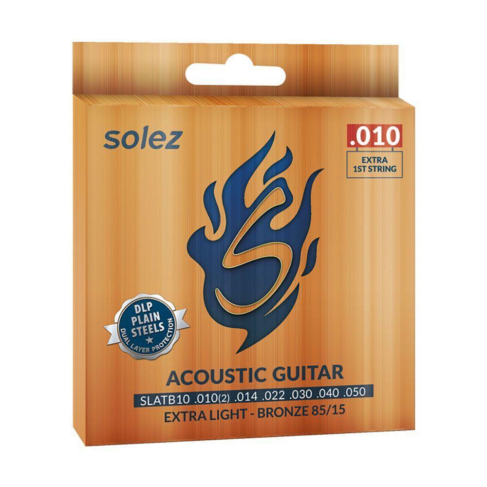 Corda P/ Violão Aço Solez Slatb10 10/50 Bronze 85/15 Ec0505 - 1