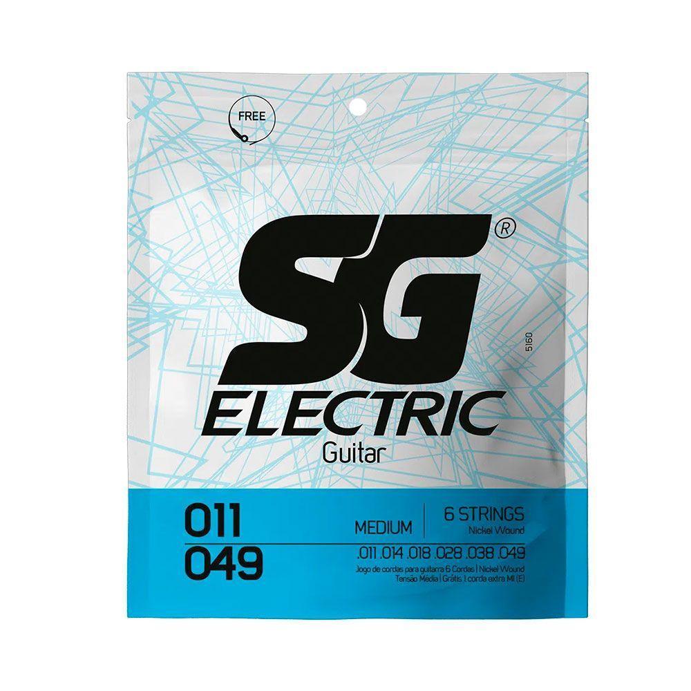 Corda P/ Guitarra Sg Eletric Nickel Medium 11/49 - Ec0381 - 1
