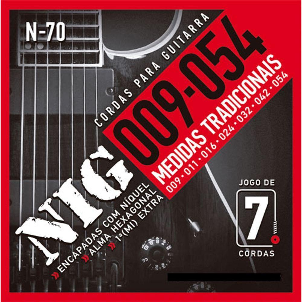Encordoamento P/ Guitarra Nig N70 7 Cordas 9/54 - Ec0068 - 1