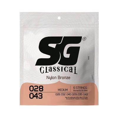 Encordoamento Sg P/ Violão Nylon Tensão Média 28/43 - Ec0210