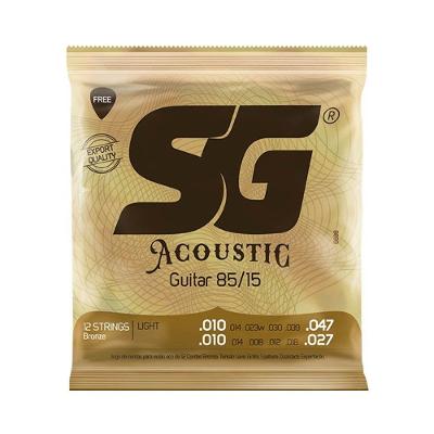 Encordoamento Sg P/ Violão Aço 12 Cordas Bronze 85/15 10/47 - Ec0468