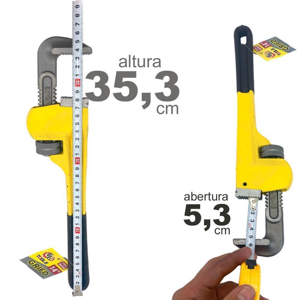 Chave Grifo 14 Polegadas Fbg Aperto De Porcas Parafusos Tubo - 8