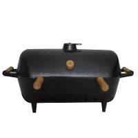 Churrasqueira Alumínio Fundido Grosso Craqueada A Bafo Preta - 2