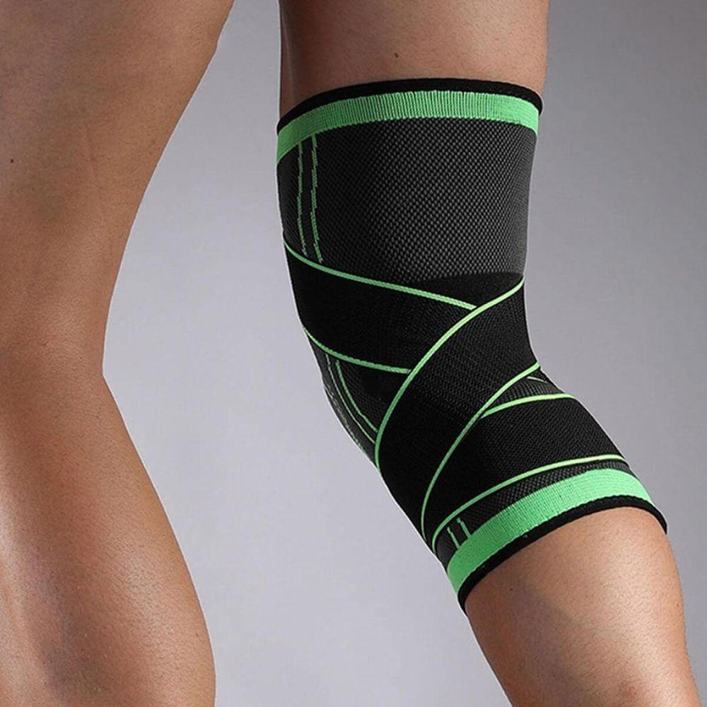 Joelheira De Compressão Faixa Dupla Ajustável Respirável - 2