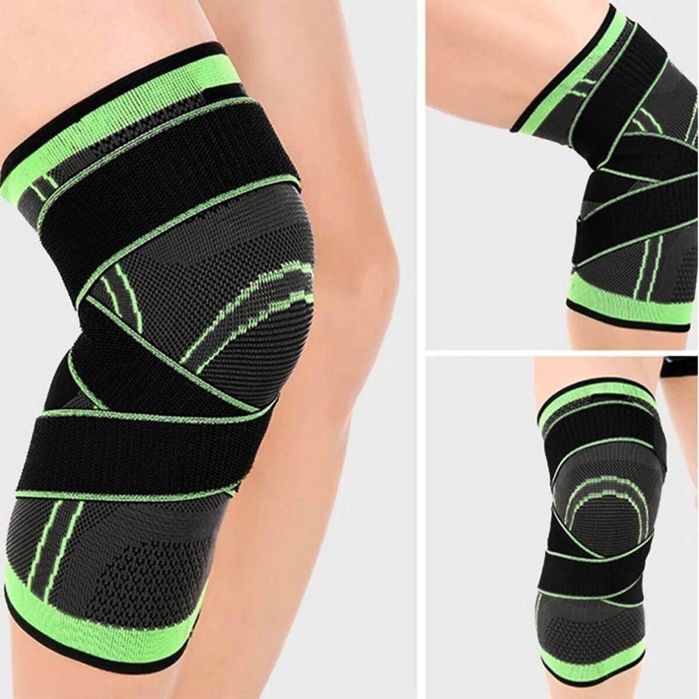 Joelheira De Compressão Faixa Dupla Ajustável Respirável - 8