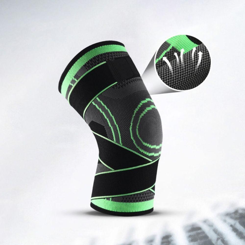 Joelheira De Compressão Faixa Dupla Ajustável Respirável - 9