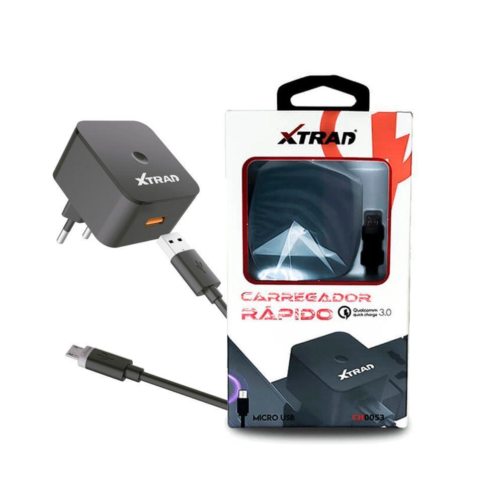 Cabo Com Fonte Carregador Turbo Micro Usb V8 Alta Qualidade - 1