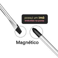 Kit De Chave De Fenda E Phillips 4 Peças Com Imã - 6