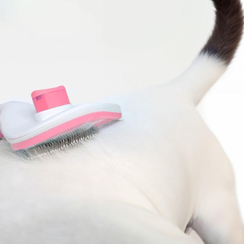 Escova Rasqueadeira Remove Pelos Cães Gatos - 4