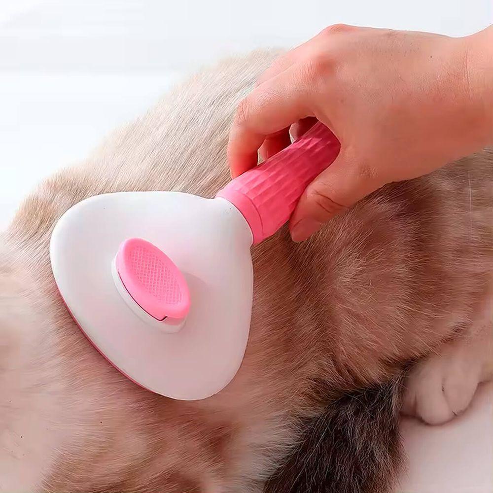 Escova Rasqueadeira Remove Pelos Cães Gatos - 6