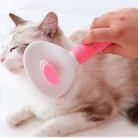 Escova Rasqueadeira Remove Pelos Cães Gatos - 7