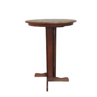 Mesa Bistrô Redonda Em Madeira Maciça - 2