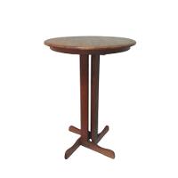 Mesa Bistrô Redonda Em Madeira Maciça - 3