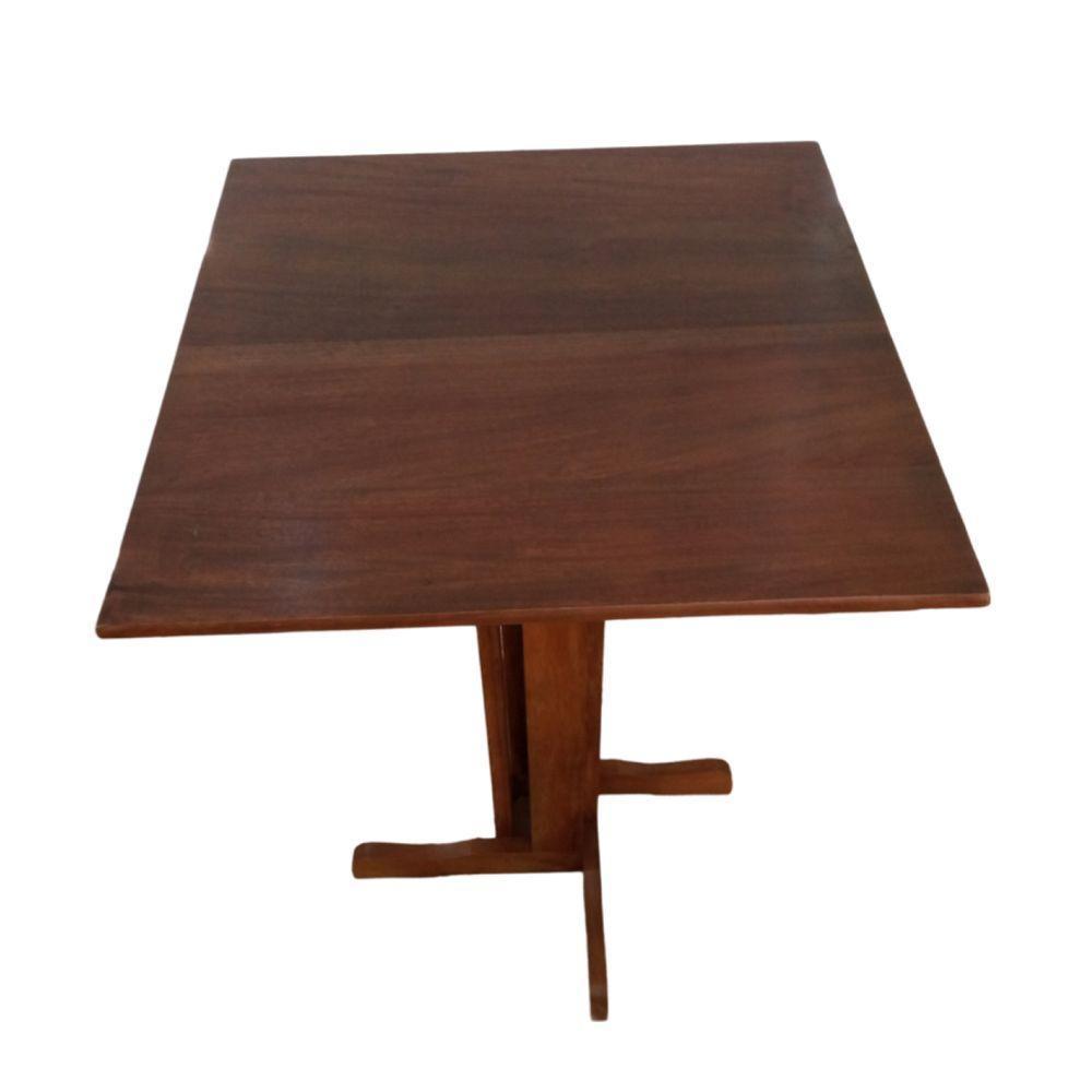 Mesa Bistrô Quadrada Em Madeira Maciça - 3