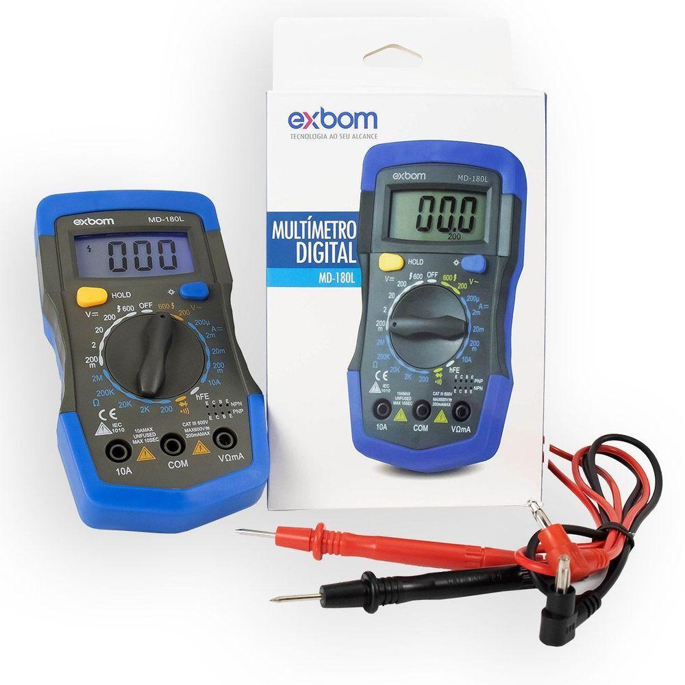 Multímetro Digital Portátil Display Iluminado Beep Sonoro - 4