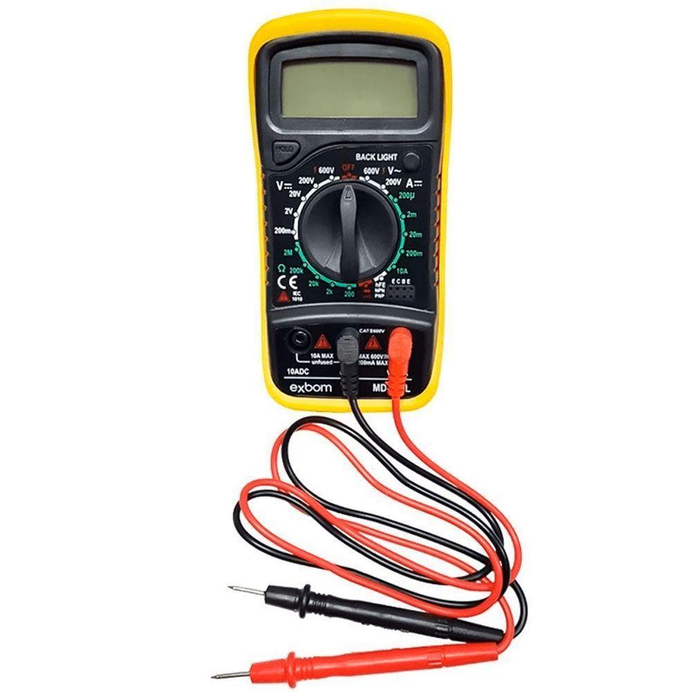 Multímetro Digital Multi Funções Lcd  Portátil - 3