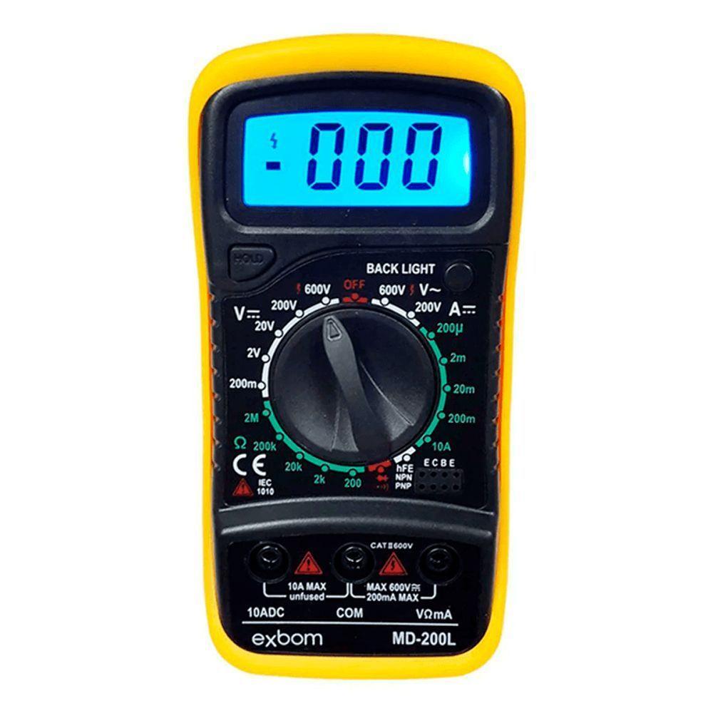 Multímetro Digital Multi Funções Lcd  Portátil - 4