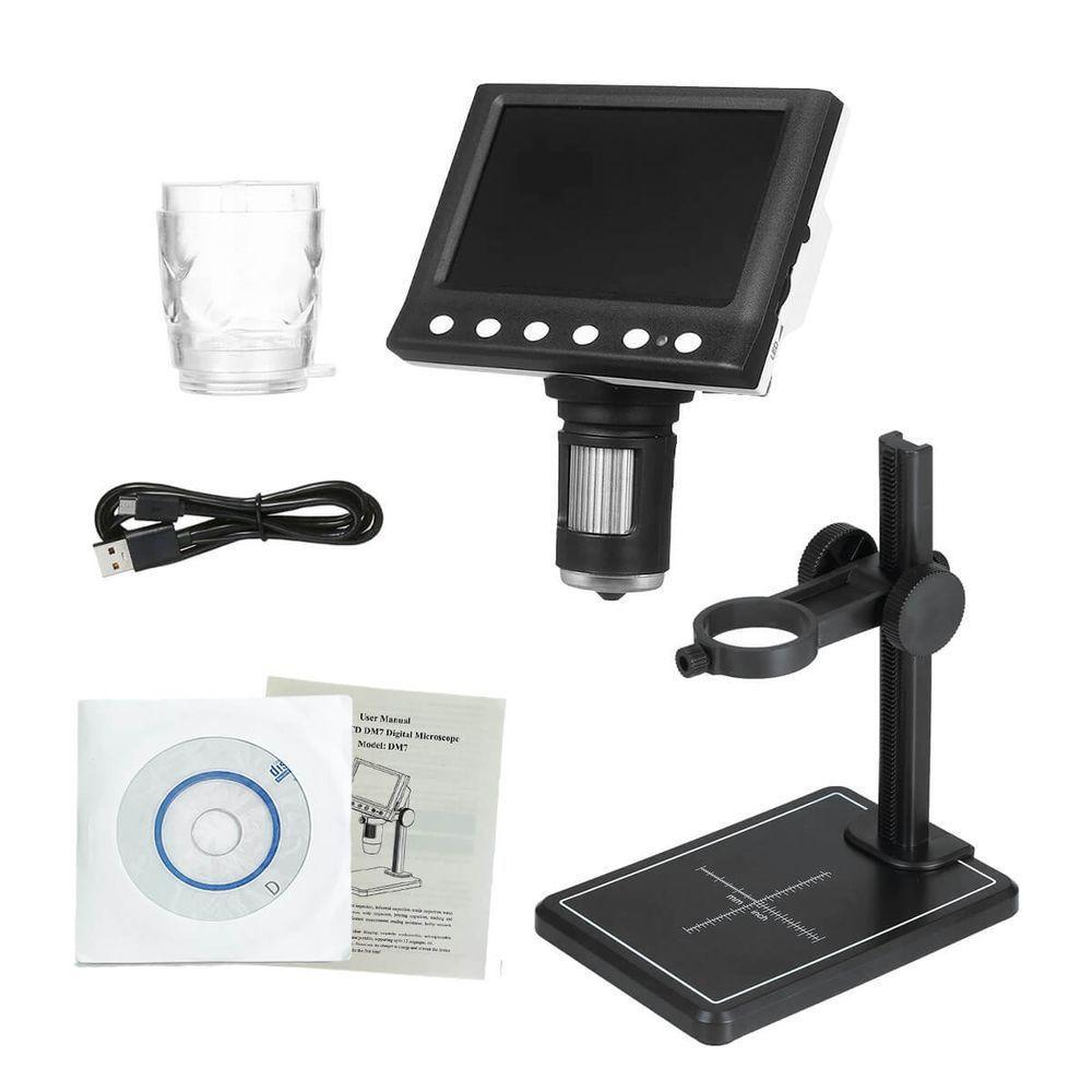 Microscópio Digital Tela 4,3 Polegadas Amplia 1000x Usb - 7