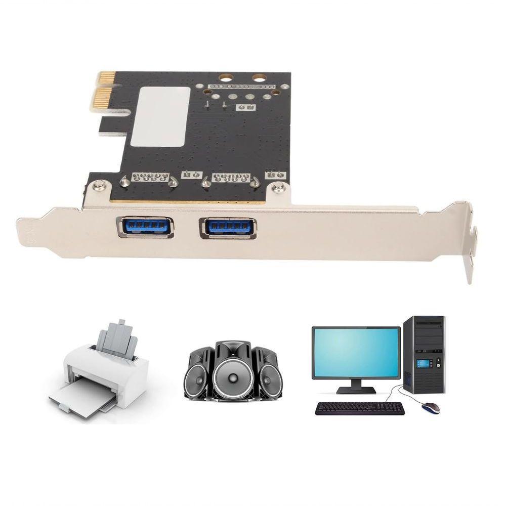 Placa Pci-e Usb 3.0 Compatível Com Windows E Linux Kernel - 6
