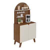 Aparador Cantinho Do Café 2 Portas Retrô Multimóveis Cr50079 Cedro/off White Cedro/off White - 1