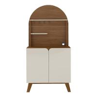 Aparador Cantinho Do Café 2 Portas Retrô Multimóveis Cr50079 Cedro/off White Cedro/off White - 5