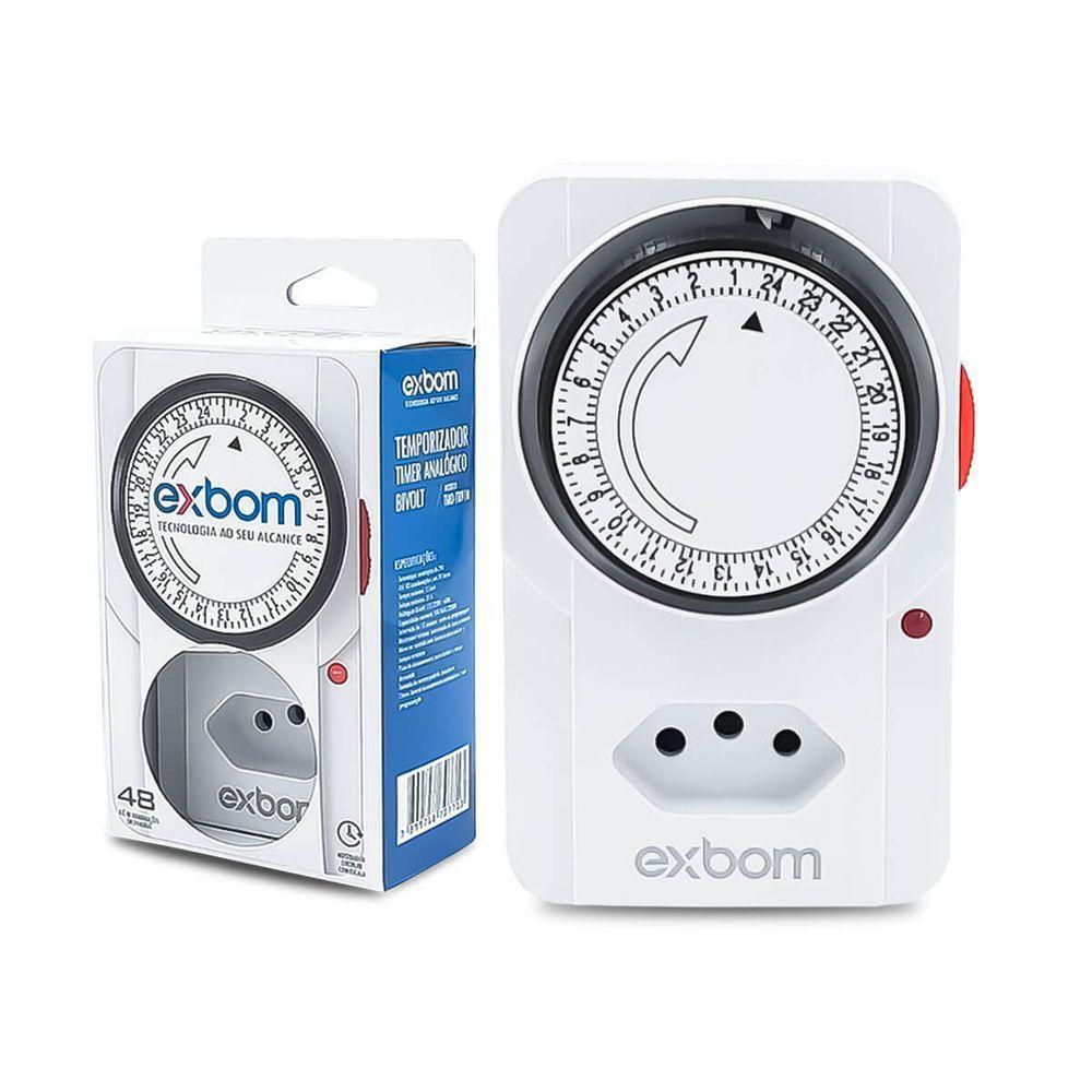 Timer Analógico Temporizador De Tomadas Bivolt Exbom - 1