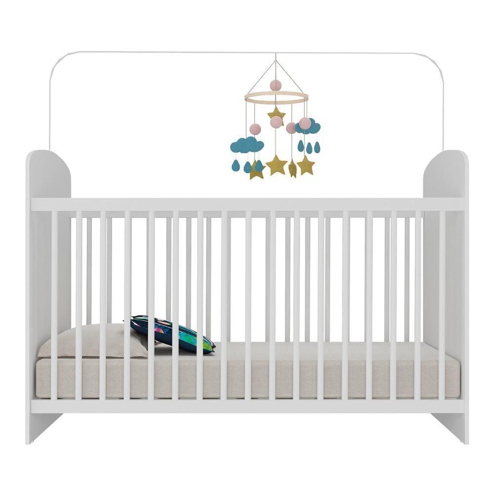 Berço Com Colchão Incluso Sonho Multimóveis Bb0515c Branco - 3