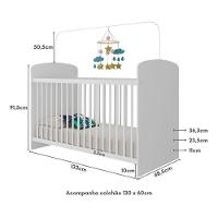 Berço Com Colchão Incluso Sonho Multimóveis Bb0515c Branco