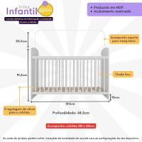 Berço Com Colchão Incluso Sonho Multimóveis Bb0515c Branco - 7