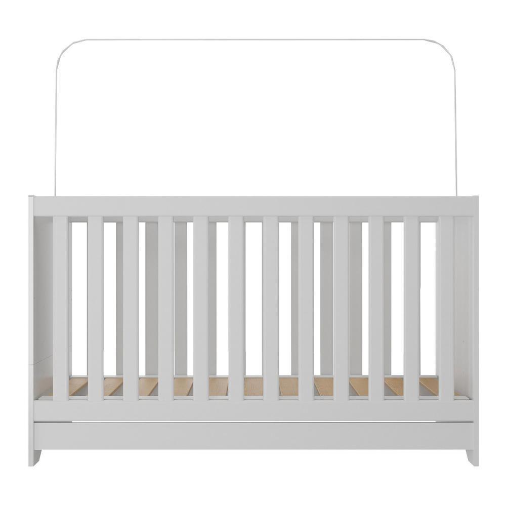 Berço 3 Em 1 Com Colchão Incluso Pipoca Multimóveis Bb0527c Branco - 3