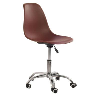 Cadeira Com Rodízios Eames Office Marrom