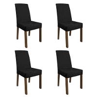 4 Cadeiras De Jantar 4255 Rustic/oxford Madesa Rustic/oxford - 1