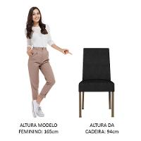 4 Cadeiras De Jantar 4255 Rustic/oxford Madesa Rustic/oxford - 6