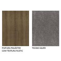 Conjunto Sala Jantar Mesa Vidro 4 Cadeiras Rustic - 10