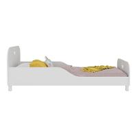 Cama Solteiro Para Colchão 88x188cm 100% Mdf Majestade Multimóveis Bb2320 Branco Branco